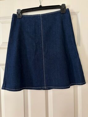 Brand new Classic Dark Blue Denim A-Line Skirt